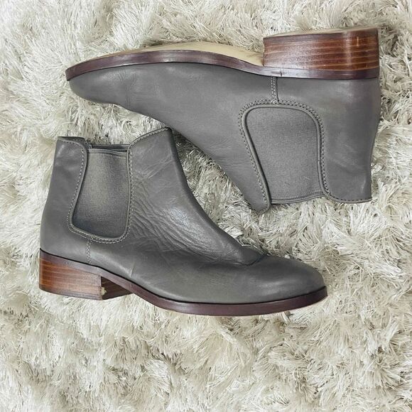 Cole Haan Grey Low Heel Booties Size 9 - Picture 2 of 5